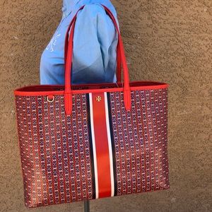 BRAND NEW TORY BURCH GEMINI LINK TOTE RED